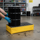 Premium Flexible Spill Pallet for Two 205 Litre Drums - Lightweight, UV Stabilized, and Easy to Store | COSHH | UK