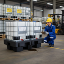 Premium 230 Litre Polyethylene Spill Tray with Forklift Access for Drum Containment | COSHH | UK