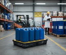 100 Litre Spill Tray with Removable Grid 120cm x 80cm x 17.5cm for Safe Liquid Containment