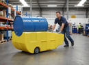 Premium Heavy Duty Single 205 Litre Drum Dolly with Large Wheels for Safe Transportation and Dispensing | COSHH | UK