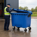 660 Litre Blue Wheelie Bin for Waste Collection