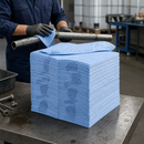 Premium 3-Ply Polypropylene Oil Absorbent Cloths, 40 x 50 cm, 146 Litre Capacity, Lightweight (Pack of 200)