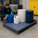 Polyethylene Spill Tray for 2200mm Shelves, 520L Containment, 2180 x 1315 x 315mm, for Hazardous Chemical Storage