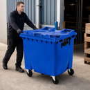 1100 Litre Blue Wheelie Bin for Industrial & Commercial Waste