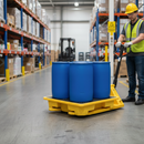 Premium Stackable Spill Pallet for Four 205 Litre Drums - Durable Polyethylene with Chemical Resistance and Easy Cleaning Features | COSHH | UK
