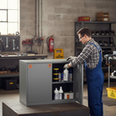 Hazardous Liquid COSHH Cabinet 33kg 915mm x 457mm x 711mm Grey for Chemical Storage
