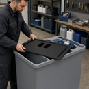 Sturdy Lid for Storage and Disposal Trolley, 621mm x 450mm x 50mm, for Safe Storage
