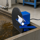 Oil Disc Skimmer with 100mm Immersion Depth, 4L/h Capacity, for Oil Recovery