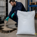 Sepiolite Oil Absorbent Granules 20kg, 12L Absorption Capacity, for Indoor & Outdoor Use (1 Bag)