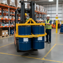 Forklift Drum Clamp 205 Litre 880mm for Lifting Two Drums