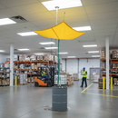 Premium Roof Drip Diverter 20' x 20' - Heavy Duty Vinyl-Coated Fabric with Standard Hose Hook Up | COSHH | UK