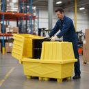 Premium Heavy Duty Polyethylene Safetypack for Outdoor Drum Storage, UV Stabilized, Compliant with UK Oil Storage Regulations | UK | COSHH | UK