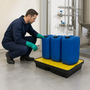 40 Litre Polyethylene Spill Tray with Removable Grid for Safe Liquid Containment