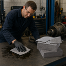 Mediumweight General Purpose Absorbent Pads for Oil and Water Liquids (Pack of 100)