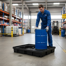 Premium 100 Litre Spill Tray for Safe Containment of Oils and Chemicals with Durable Polyethylene Construction | COSHH | UK