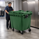 1100 Litre Green Wheelie Bin for Industrial and Commercial Waste