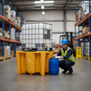 IBC Spill Pallet Single with Grid 1120L Sump Poly — EA PPG2 Compliant | Polyethylene | COSHH | UK