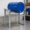 Steel Galvanised Stacking Shelf for 1 x 205 Litre or 60 Litre Drum, 435 kg Load Capacity, 1049 x 682 x 837 mm, for Safe Storage of Hazardous Materials