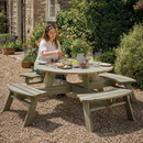 Round Picnic Table for Outdoor Gatherings