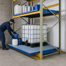 Steel Spill Tray with Painted Grid for 2600mm Shelving, 220L Containment, 3000kg Load Capacity