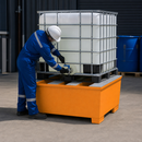 Steel Spill Pallet for 1000L IBC Storage with Corrosion Protection