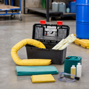 Polyethylene Emergency Spill Kit for Hazardous Materials, 14L Absorption Capacity, Compact Design (Pack of 1)