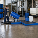 Polyethylene Spill Decking with Removable Grid, 790 x 1500 x 150 mm, 148 L Containment Volume, Load Capacity 800 kg/m², for Safe Chemical Storage