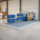 Galvanised Steel Spillage Decking with Grid, 1000 x 1000 x 123mm, 2000kg Wheel Load, for Storing Flammable Liquids (115L Containment)