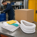 Polyethylene Oil Absorbent Refill Kit for Emergency Spill Kits, 48 L Capacity (Pack of 1)