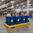 Premium Heavy Duty Work Floor for 8 Drums - Chemical Resistant, Removable Grid, 2440mm x 1250mm x 166mm Dimensions | COSHH | UK