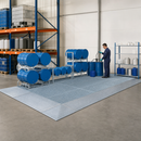 Galvanised Steel Spillage Decking with Grid, 2500 x 1000 x 123mm, 450kg Wheel Load, 290 Litre Containment, for Safe Storage of Flammable Liquids