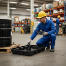 Premium 100 Litre Spill Tray for Safe Containment of Oils and Chemicals with Durable Polyethylene Construction | COSHH | UK