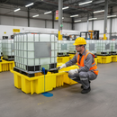 Double IBC Spill Pallet 1150 Litre 2310mm x 1360mm x 520mm for Chemical Storage