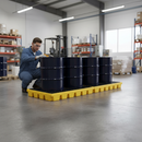 Premium Heavy Duty 4 Drum Work Floor with 224L Sump Capacity for Safe Oil and Chemical Storage | COSHH | UK