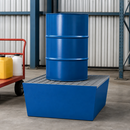 Steel Spill Pallet for 1 x 205 Litre Drum, 238 Litre Containment, with Galvanised Grid, for Safe Storage of Flammable Liquids