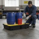 Premium 60 Litre Spill Tray with Removable Grid for Safe Liquid Containment and Easy Cleaning | COSHH | UK