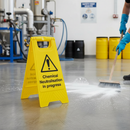 Premium Warning Sign and Frame for Chemical Neutralisation - Effective Spill Identification and Action Guidance | BS 7959 | UK