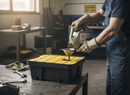 Premium 10 Litre Spill Tray with Removable Grid - Heavy Duty Containment for Oils and Chemicals | COSHH UK | UK