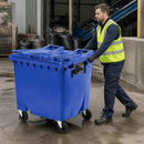 1100 Litre Blue Wheelie Bin for Industrial & Commercial Waste