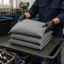 Polypropylene Universal Absorbent Pads, 25 x 25 cm, High Absorption Capacity, for Workshop & Industrial Use (Pack of 30)