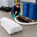 Polypropylene Oil Absorbent Booms, 1.2m Length, 53 Litre Capacity, Pack of 20