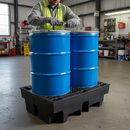 Recycled Spill Pallet 240 Litre 1220mm x 820mm x 330mm for Drum Storage