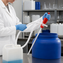 Manual Polyethylene Hand Pump for Light Oils & Aqueous Solutions, 0.2 L/Stroke, 840 mm Suction Tube, for Laboratory Use