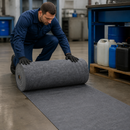 Extra Light Polyester and Polypropylene Floor Protection Roll, 100 cm x 100 m, 200 Litre Absorption, for Heavy Duty Use
