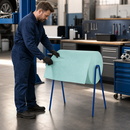 Steel Roll Holder for Rolls up to 100 cm Wide, 20 kg Capacity, for Industrial & Workshop Use