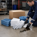 Polyethylene Oil Absorbent Refill Kit for Emergency Spill Kits, 115 Litre Capacity, Includes Mats, Socks, Cushions, Gloves & Disposal Bags (Pack of 100)