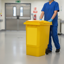 Premium 360 Litre Clinical Waste Bin - Hygienic, UV Resistant with Hazard Sticker for Healthcare Use | COSHH | UK