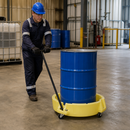 Polyethylene Spill Scooter with Handle for Safe Drum Transport