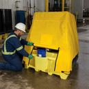 Weather Resistant Tarp Cover for IBC Spill Pallets