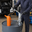 Manual Drum Pump for Engine, Hydraulic & Gear Oils, Die-Cast Zinc Alloy, 840mm Immersion Depth, 25 L/min Delivery, with Drip-Proof Outlet and Locking Device
